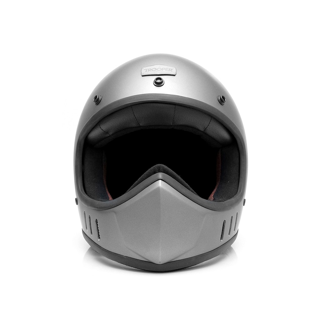 Trooper Custom - Helm X-9 - Full face SNI - Gun Metal Matte - Gambar 3