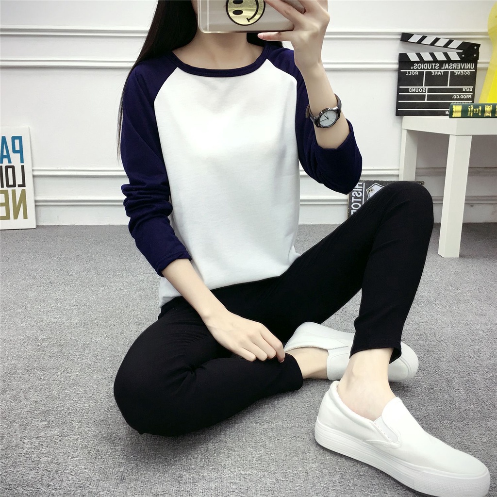 Autumn Winter Long Sleeve Tshirt & T-shirt & T Shirt Women's Clothing Student’s Loose Slim Top