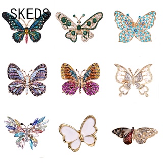 SKEDS Luxury Crystal Women Bee Accessories Brooches Pins Rhinestone Vintage  Classic Boutique Badges Suit Sweater Brooch Pin