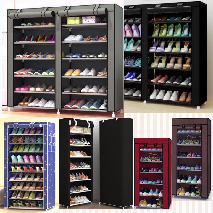 5/7/10/14 Tiers Vertical Shoe Rack for Indoor and Outdoor | Shopee ...