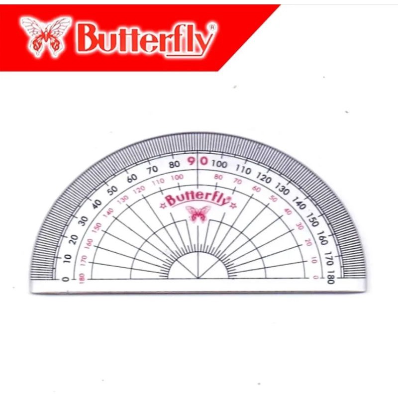 Butterfly Protractor 180 Protractor 180 /8cm | Shopee Singapore