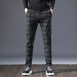 Mens black plaid deals dress pants