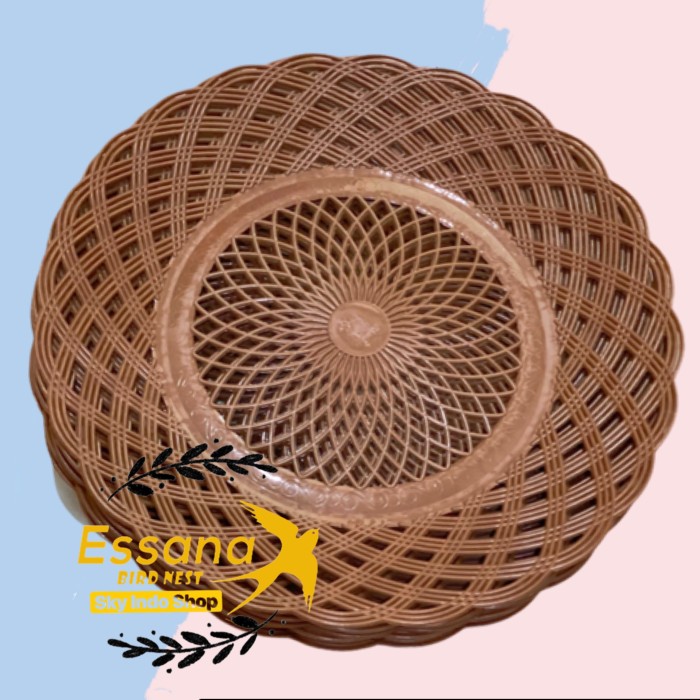 Rattan Woven Plastic Plate (Minimum 12pcs) | Shopee Singapore