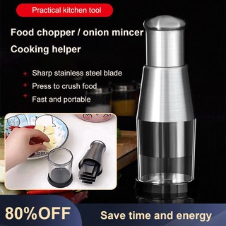 1pc 900ml Blue Portable Manual Garlic Chopper, Vegetable Masher, Spice  Grinder, Food Mixer, Baby Food Mill, Sharp Blade, Convenient And Fast,  Ideal For Kitchen Tool And Home Use.