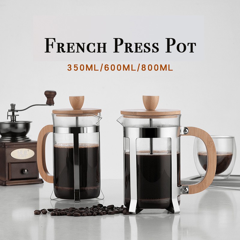 Single cup french shop press coffee maker