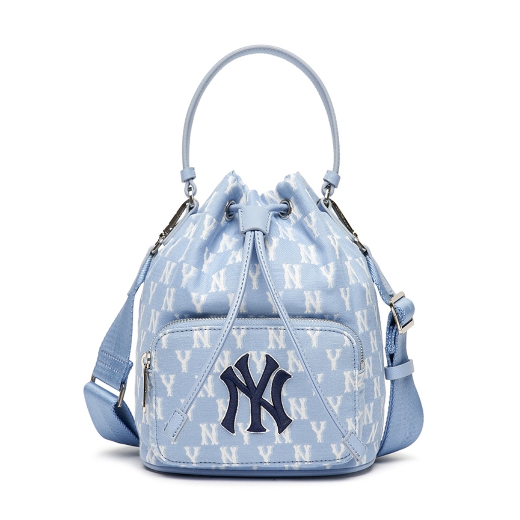 MLB KOREA Monogram Jacquard Bucket Bag | Shopee Singapore