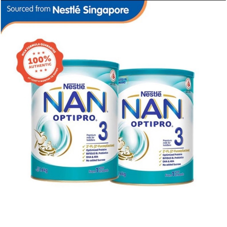(Bundle of 2) Nestle Nan OpticPro 3 1.6kg (Singapore Source) | Shopee ...