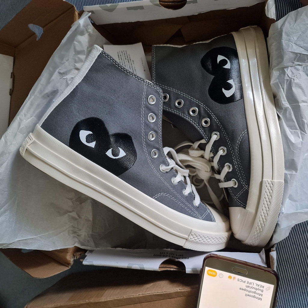 Cdg converse size on sale 1