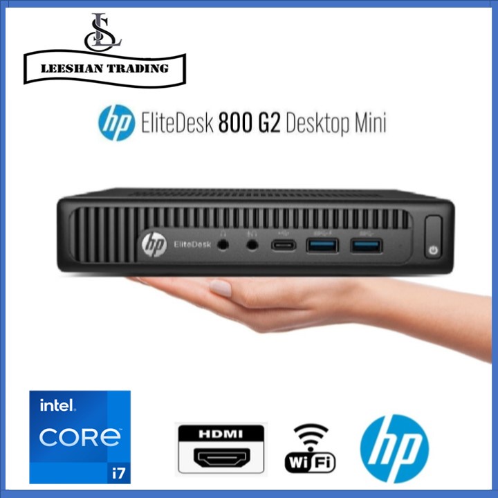 HP Elitedesk 800 G2 i7-6th Gen Mini PC (Great alternative to NUC) 8GB RAM 256GB SSD win 10 pro [Refurbished]