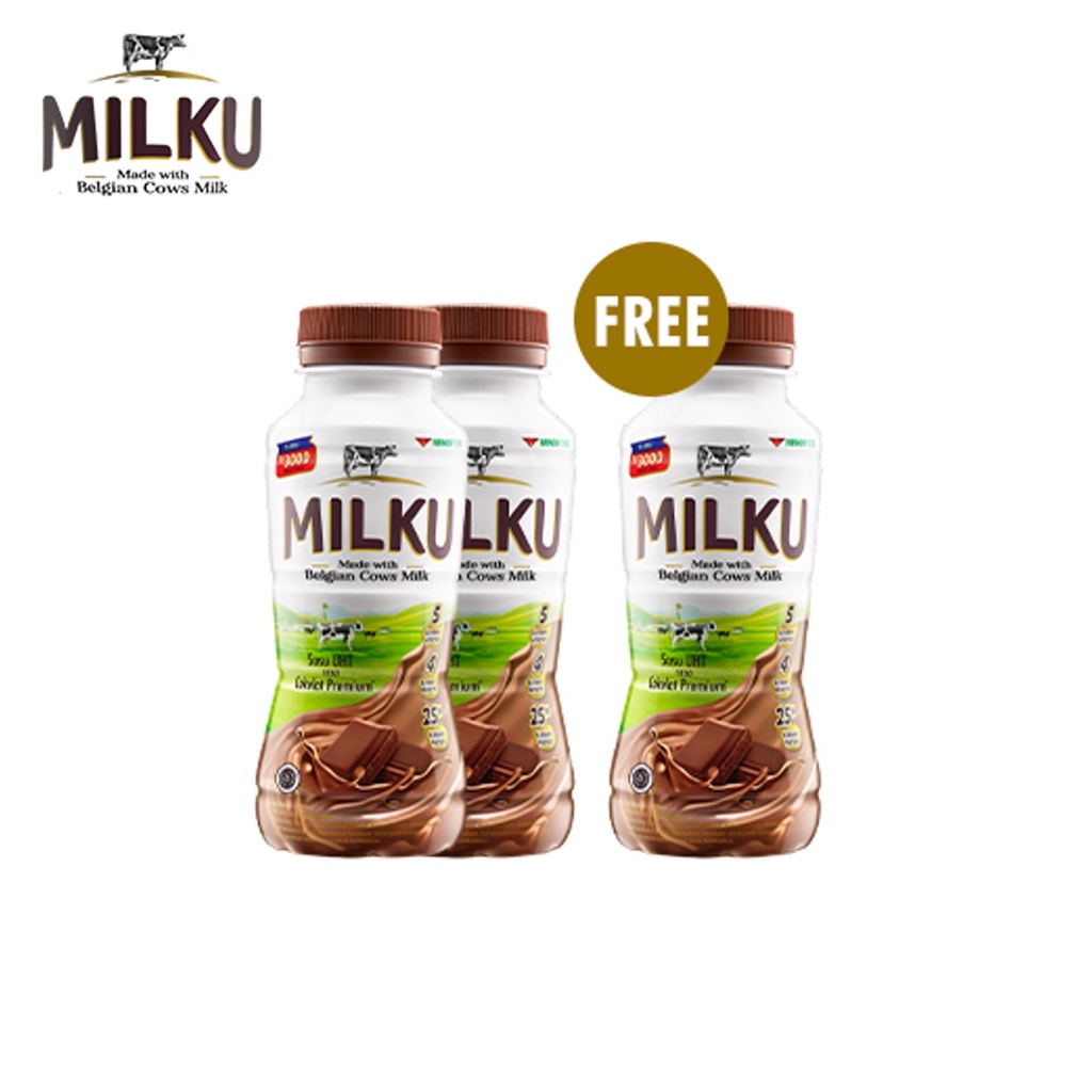 Milku Susu UHT Coklat Premium 200 ml x3 - Gambar 3