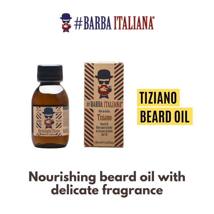 Barba Italiana TIZIANO Beard Oil with Delicate Fragrance for Men