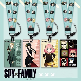 Spy x Family Merch ID Badge Holder Keychain Lanyard w/ Acrylic Charm  Multicoloured