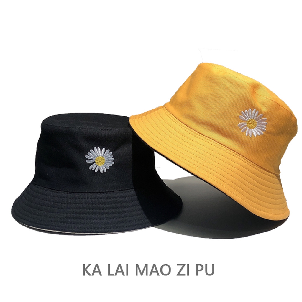 Bucket Hat, D&G Peaceminusone Hat G-DRAGON BIGBANG little Daisy fisherman  cap Men and Women Casual Bucket Hat