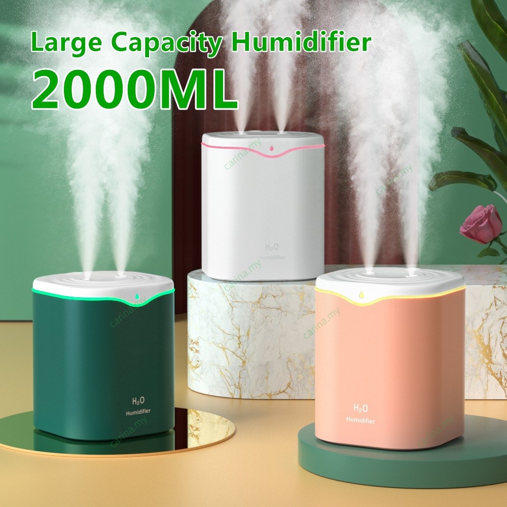 Low Price 2L Air Humidifier Air Diffuser Sanitizer Spray USB Double ...