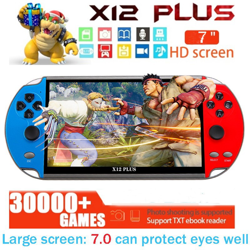 X12 Plus 7inch 16GB highdefinition largescreen retro handheld game