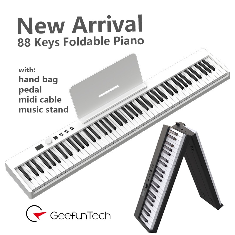 88 key portable foldable piano electronic keyboard professional