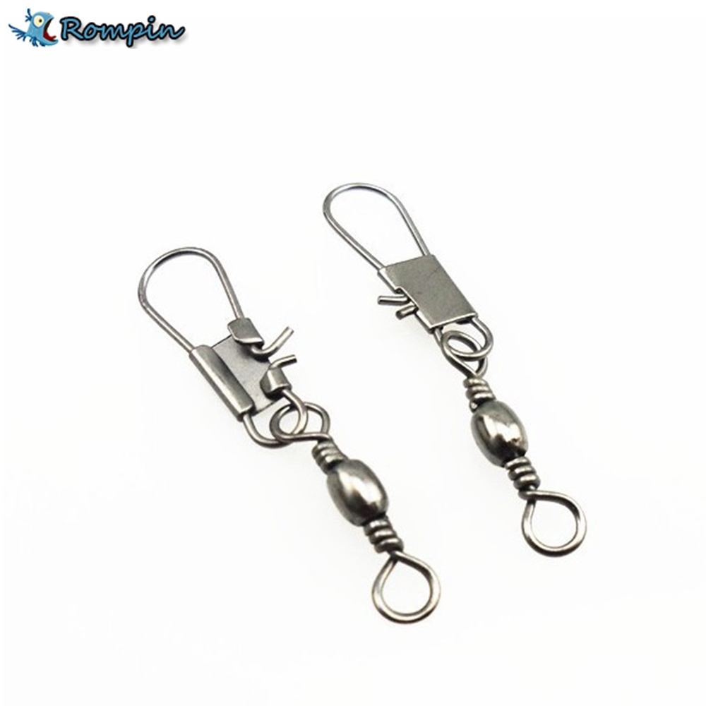 Fishing Tackle Accessory Swivels Copper Iron Stainless Steel Black