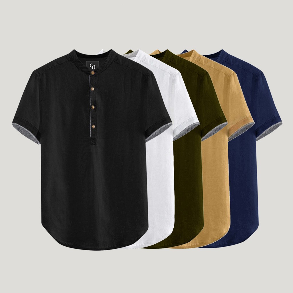 Hanafi Short Sleeve Men's Koko Shirt Available In 5 Colors, Cool And ...