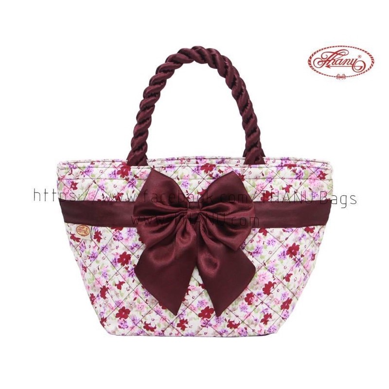 Ready Stock] Thanu Vintage and Classic Bag with Large Satin Ribbon