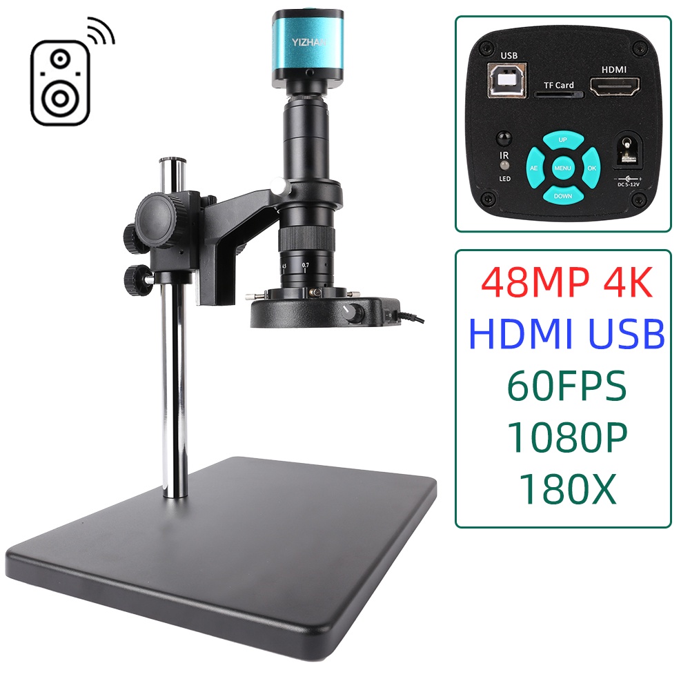 New Camera】4K 48MP HDMI USB Digital Video Monocular Microscope