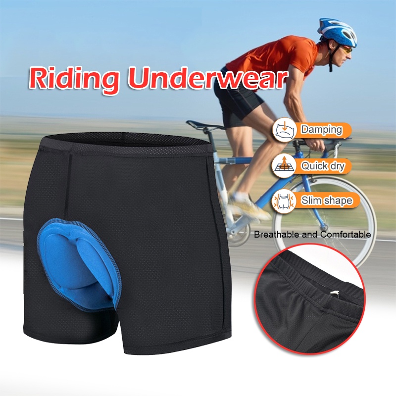 Men Cycling Underwear Men Biking Briefs Silicone Padded Bike Underpants  Breathable Quick Dry Elastic Biking Shorts Briefs For Summer Road Riding