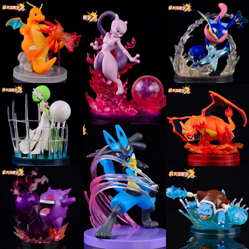 POKEMON CHARIZARD MEWTWO DRAGONITE GENGAR GARDEVOIR GRENINJA LUCARIO ...