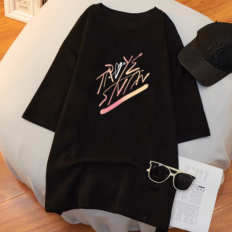 ?Korean House? Women's 2021 summer plus size Tees Tops /Bouse loose clothing short sleeve Tshirt women
