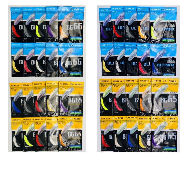 TALI RAKET BADMINTON STRING BG66 ULTIMAX | Shopee Singapore