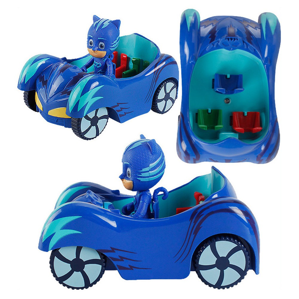 10 PCS/Set PJ Masks Toys Doll With Scooter Box Catboy Owlette Gekko