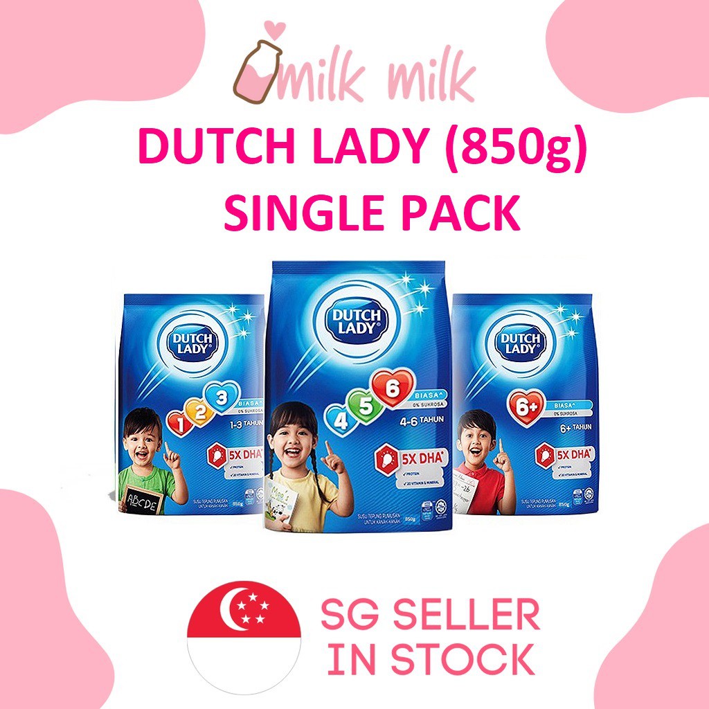 [Restock] Dutch Lady milk formula 850g single pack (NEW PACKAGING) Shopee Singapore