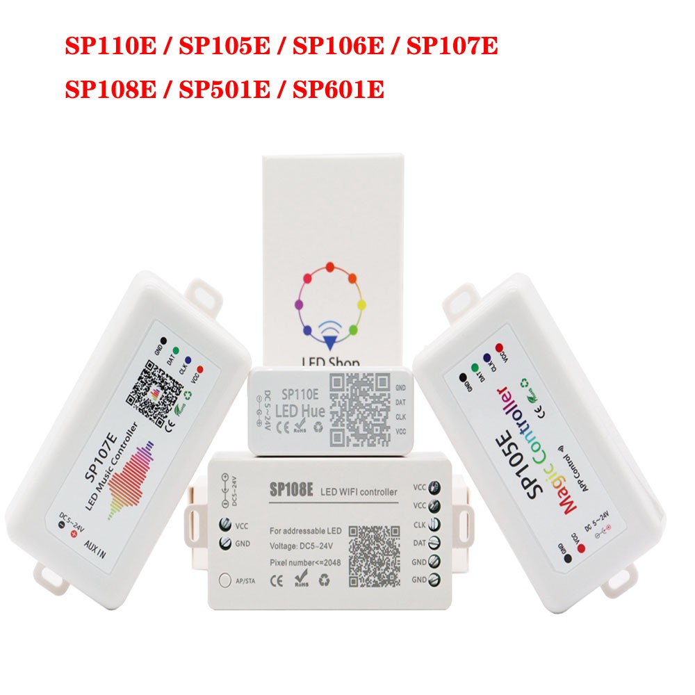 SP110E Bluetooth RGB Controller For WS2812B Strips - Foto 8