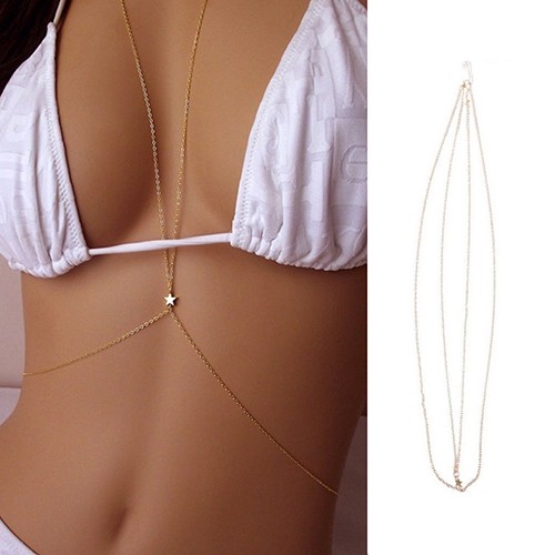 Dainty hot sale body chain