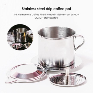 2X Vietnamese Coffee Filter Coffee Press Maker Reusable Phin Infuser  Strainer Pot Coffee Drip Brewer Manual Coffee 