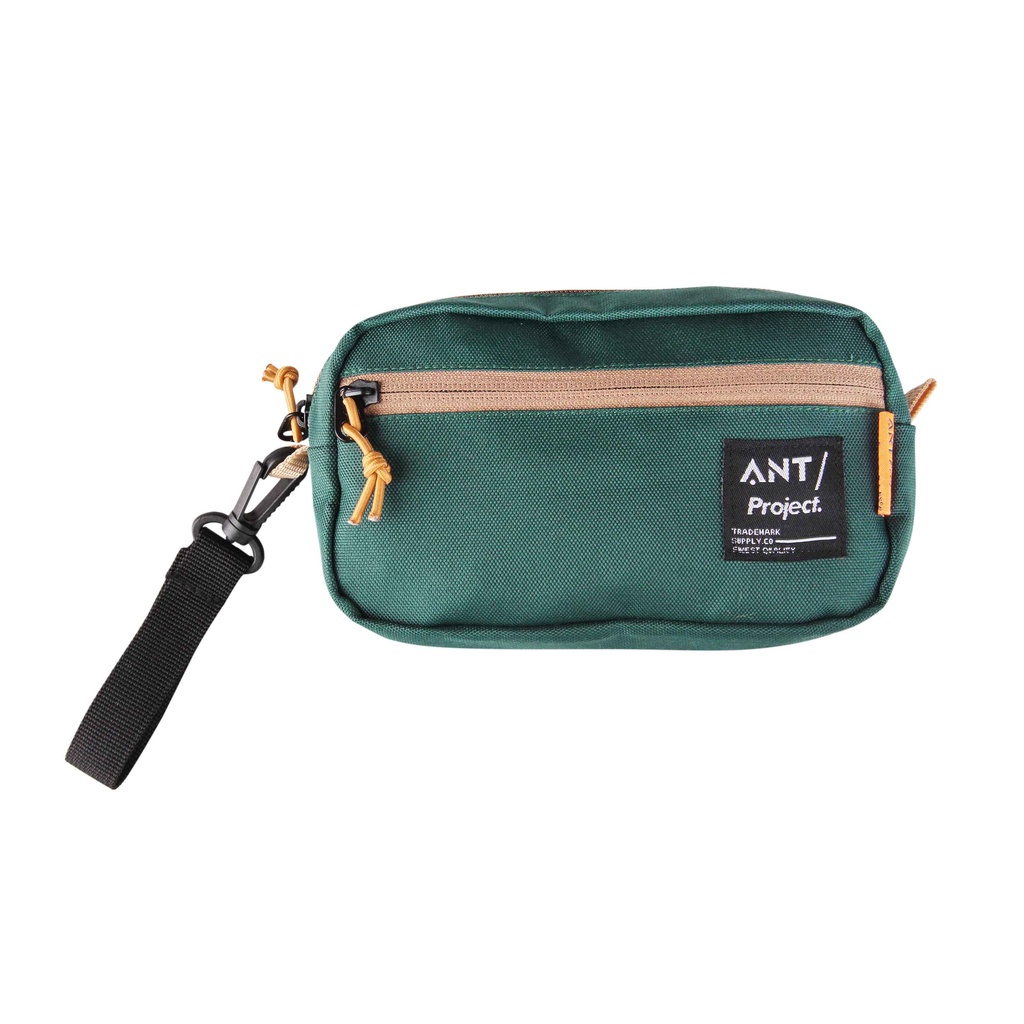 HIJAU ANT PROJECT - Mini Pouch Bag - Bottle Green Dopp kit Handbag Men ...