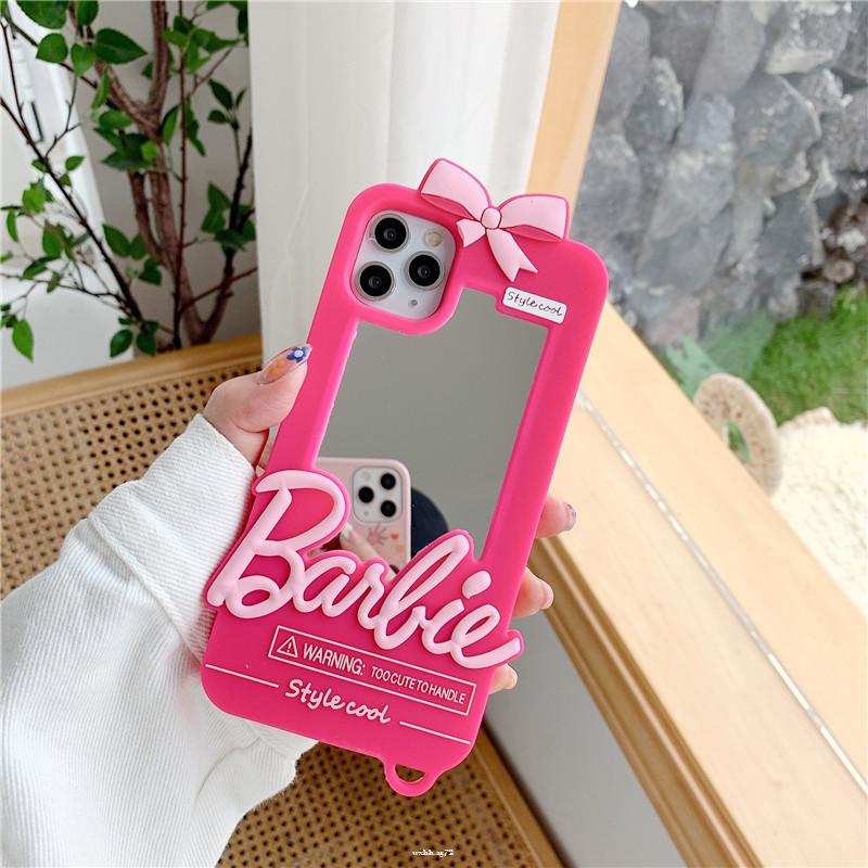 Barbie Mirror Phone Case For Samsung S9 S10 S20 S20 Ultra Note 10 Note 9 Full Coverd Shopee Singapore