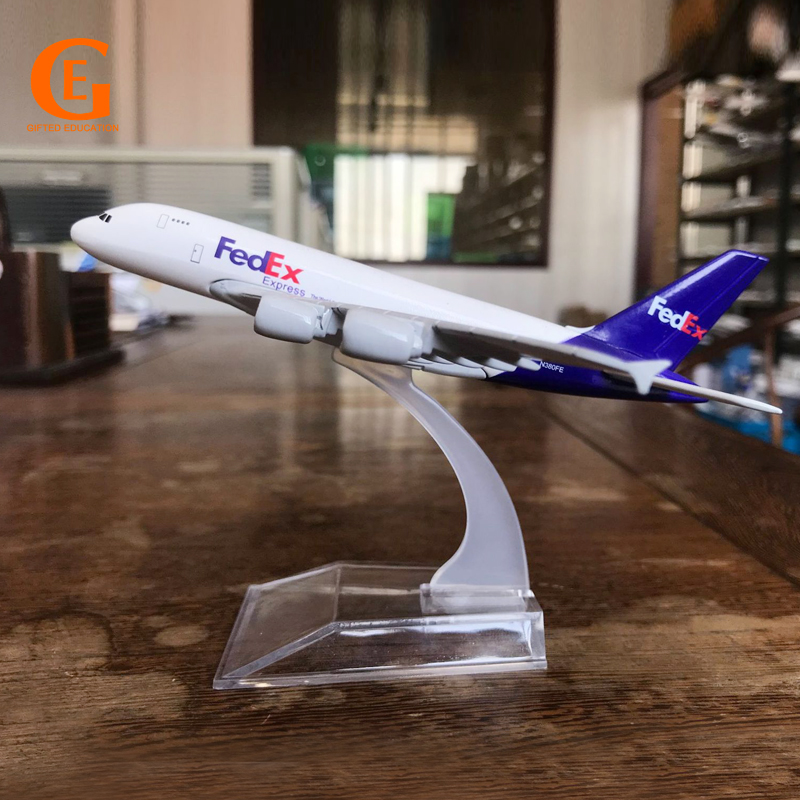 Lufthansa Model Plane LESES Diecast Plane Model 1:400 Scale FedEx A380 Airplane Model For Decoration Or Gift Toy Plane - Foto 7