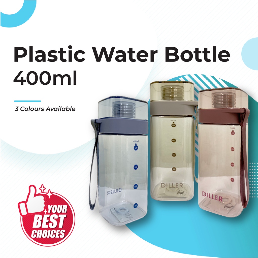 Plastic Water Bottle 400ml | Shopee Singapore