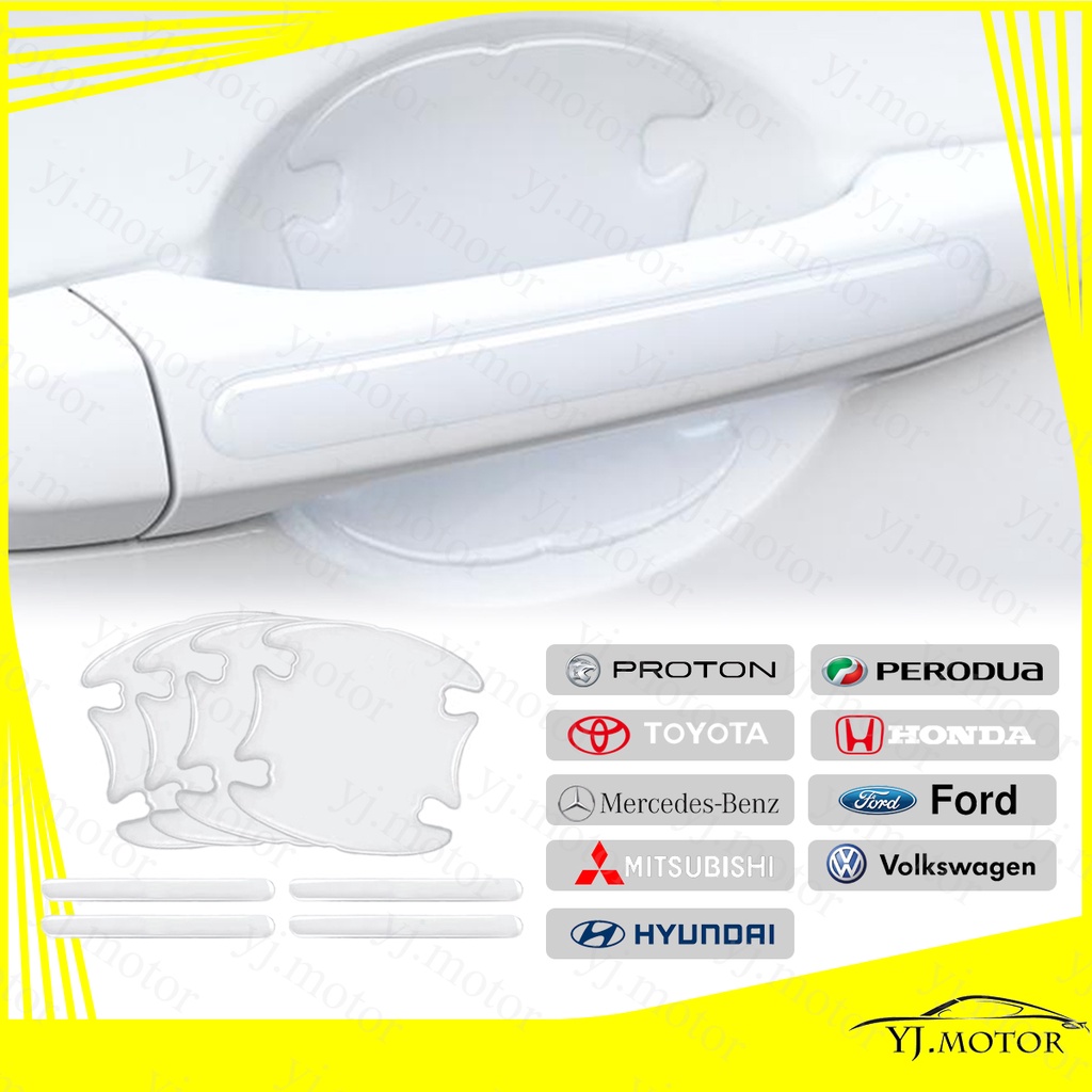Car Door Handle Protection Car Door Bowl Sticker Anti Scratch Sticker for Proton Perodua Toyota Honda Nissan Ford KIA