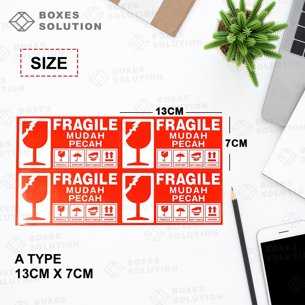 AVAILABLE NOW IN IPOH!! Fragile Sticker Handle With Care Sticker ...