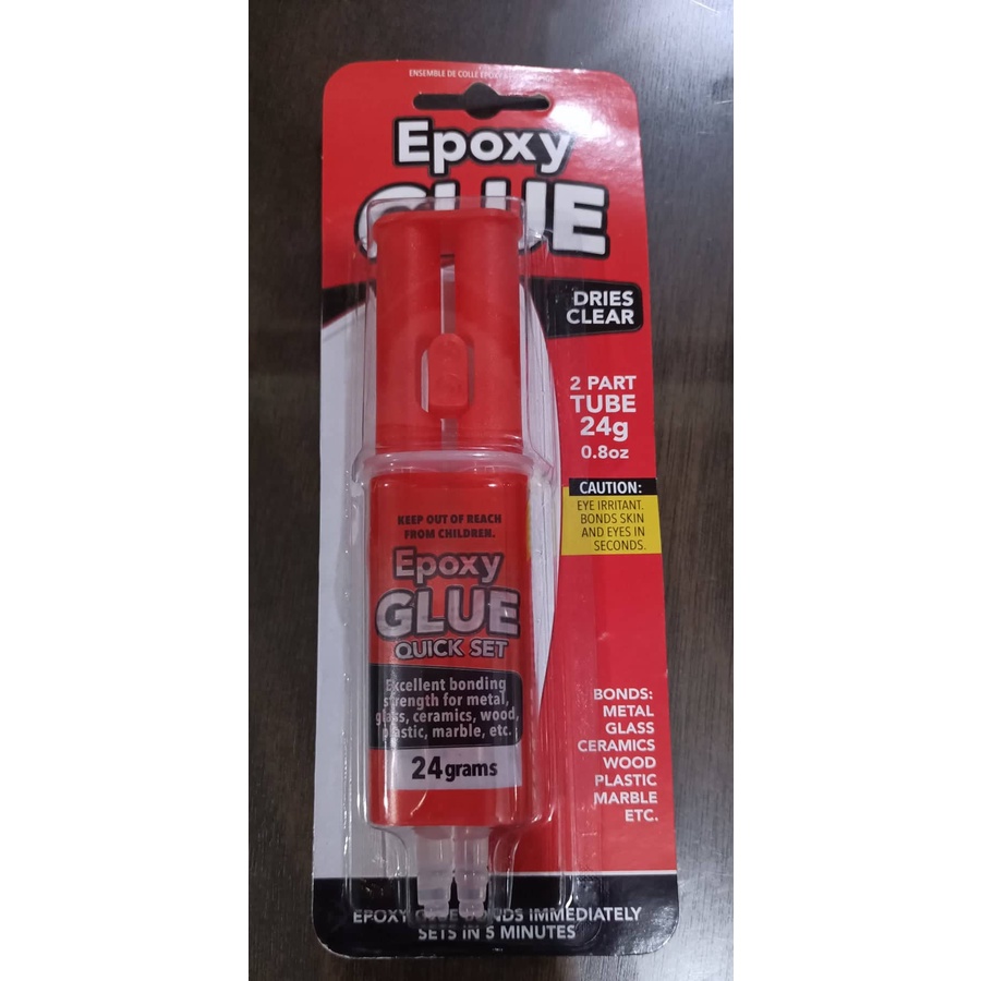 Epoxy Glue Quick Set (2 part tube 24g ) Shopee Singapore