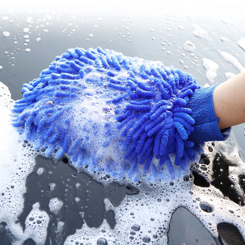 Car Washing Gloves,Fiber Cloth Soft Detailing Mitts