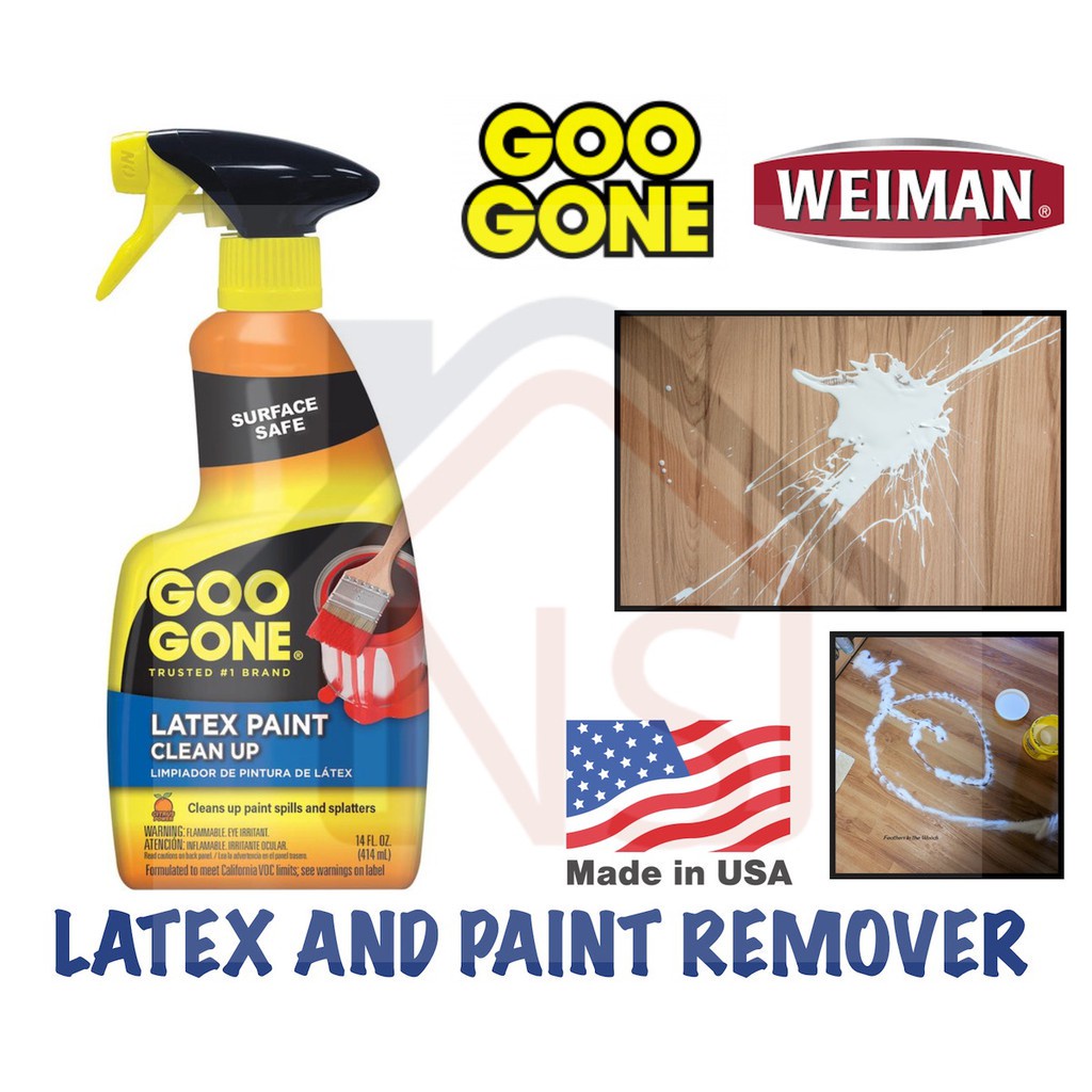 GOO GONE Latex Paint Clean Up Paint Remover Spray/ Removes Enamel Paint