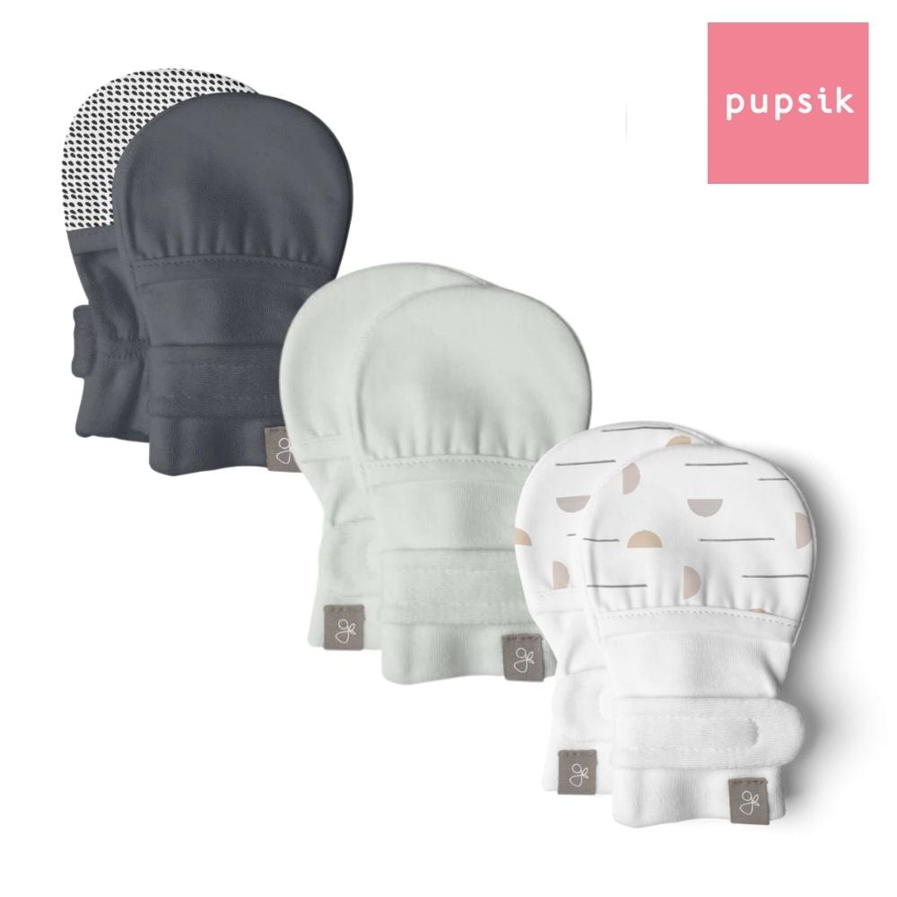 Goumi Bamboo & Organic Cotton Baby Mittens , 1 pair 2 Sizes (14