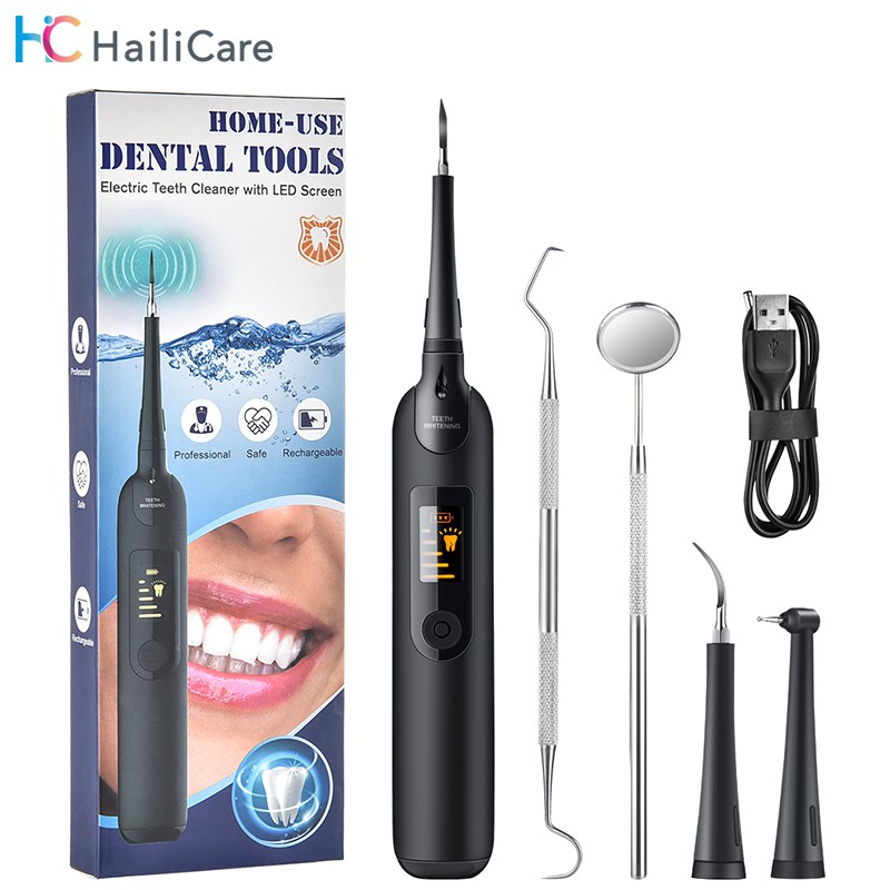 ultrasonic tooth cleaner dental kit teeth cleaner tartar remover tool ...