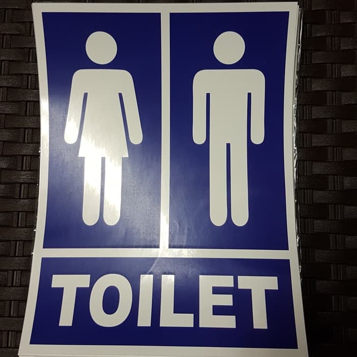SIGN LABEL STICKER K3 TOILET RAMBU 15x20CM | Shopee Singapore