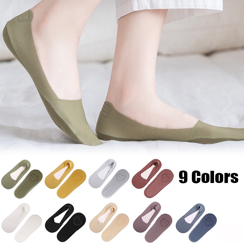 1 Pair Soft Invisible Socks Arbitrary Cropping for Female / Asakuchi ...