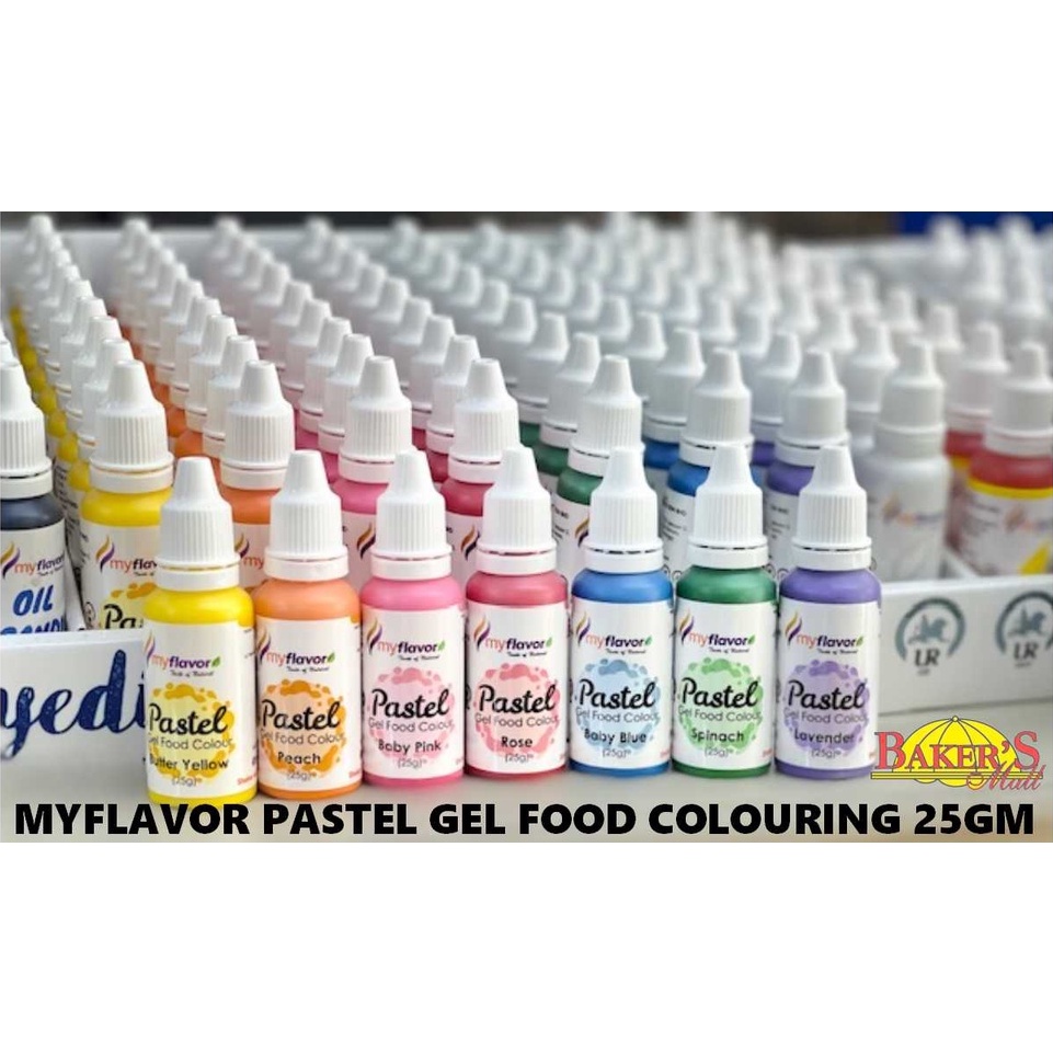 MyFlavor Pastel Gel Food Colouring Shopee Singapore