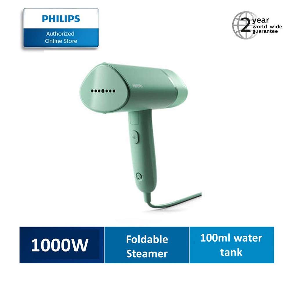 【Ready Stock in SG】Philips Handheld 1000W Garment Steamer Foldable