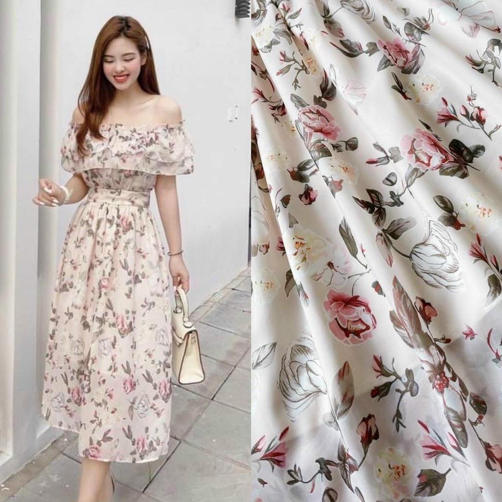 Low-shoulder ruffled chest dress with dynamic youthful design suitable ...
