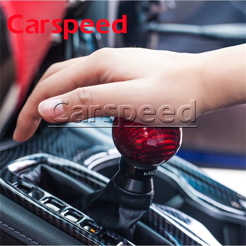 Automatic Gearbox Handles Gear Shift Knob Stick Lever Head Handball Reel Carbon Fiber For Honda